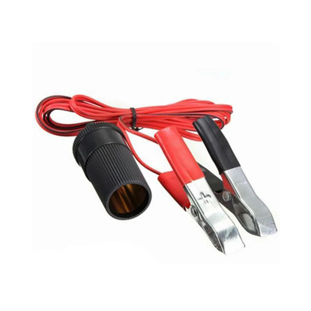 

1.5M Auto Car Battery Terminal Clamp Clip-On Cigarette Lighter Socket Power Adapter Car Booster Jumper Cables Auto Styling