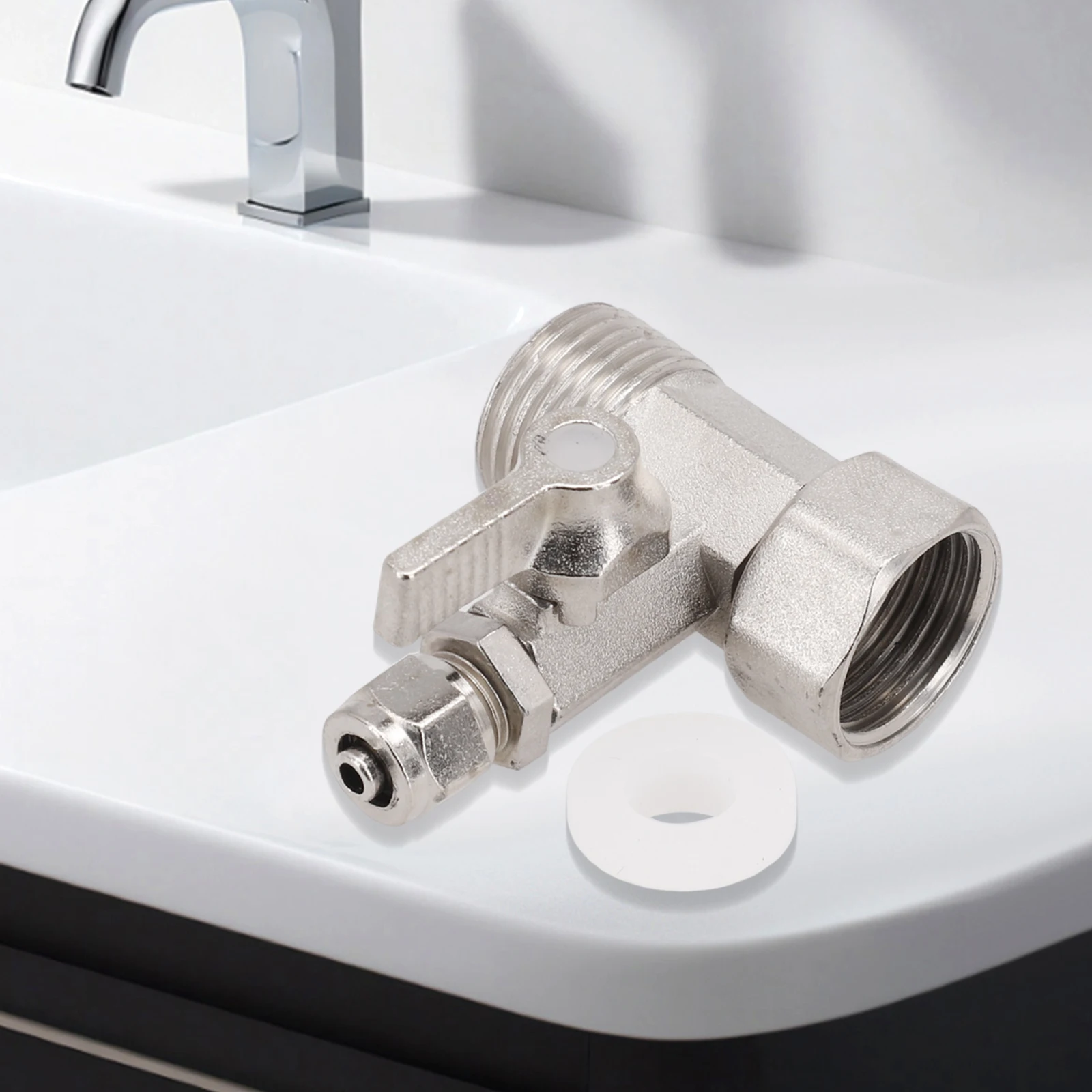 

Обратный адаптер подачи воды, тройник, шаровой клапан для крана, запорный шаровой клапан, фитинг для соединения обратного осмоса, фильтр для воды, угловой стоп-адаптер, Т-образный клапан