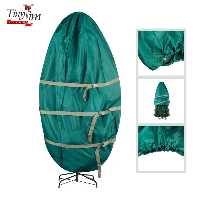 

Premium 9 FT Green Christmas Tree Canvas Storage Bag - Tim | Perfect for Holiday Decorations and Ornaments.