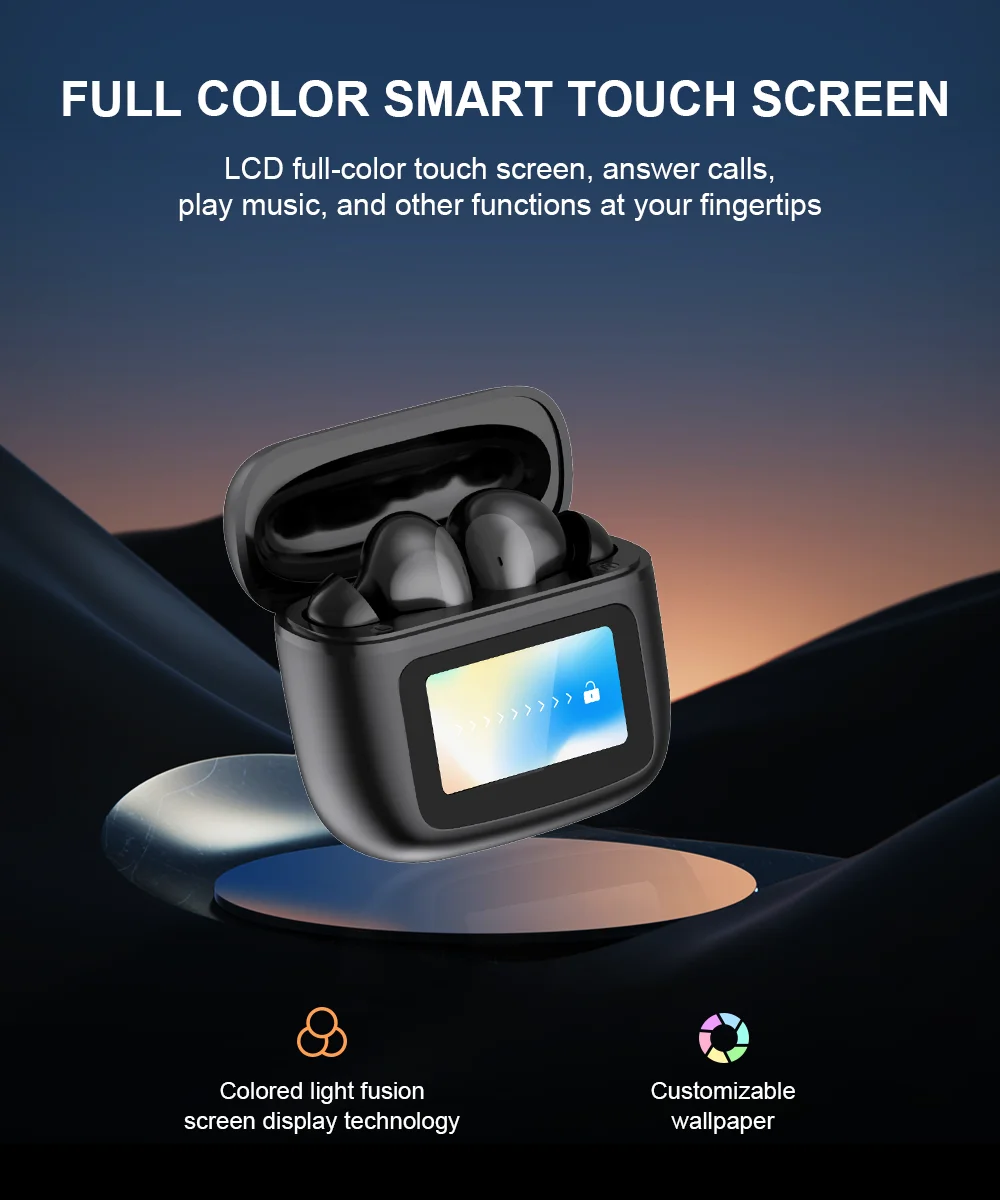 Новые беспроводные наушники SONY S20 PRO с сенсорным экраном, шумоподавлением ANC, Bluetooth 5.3, управлением через приложение, длительным временем автономной работы и HiFi-звуком. (art.: 3920dc5ee17c8) - 3920dc5ee17c8