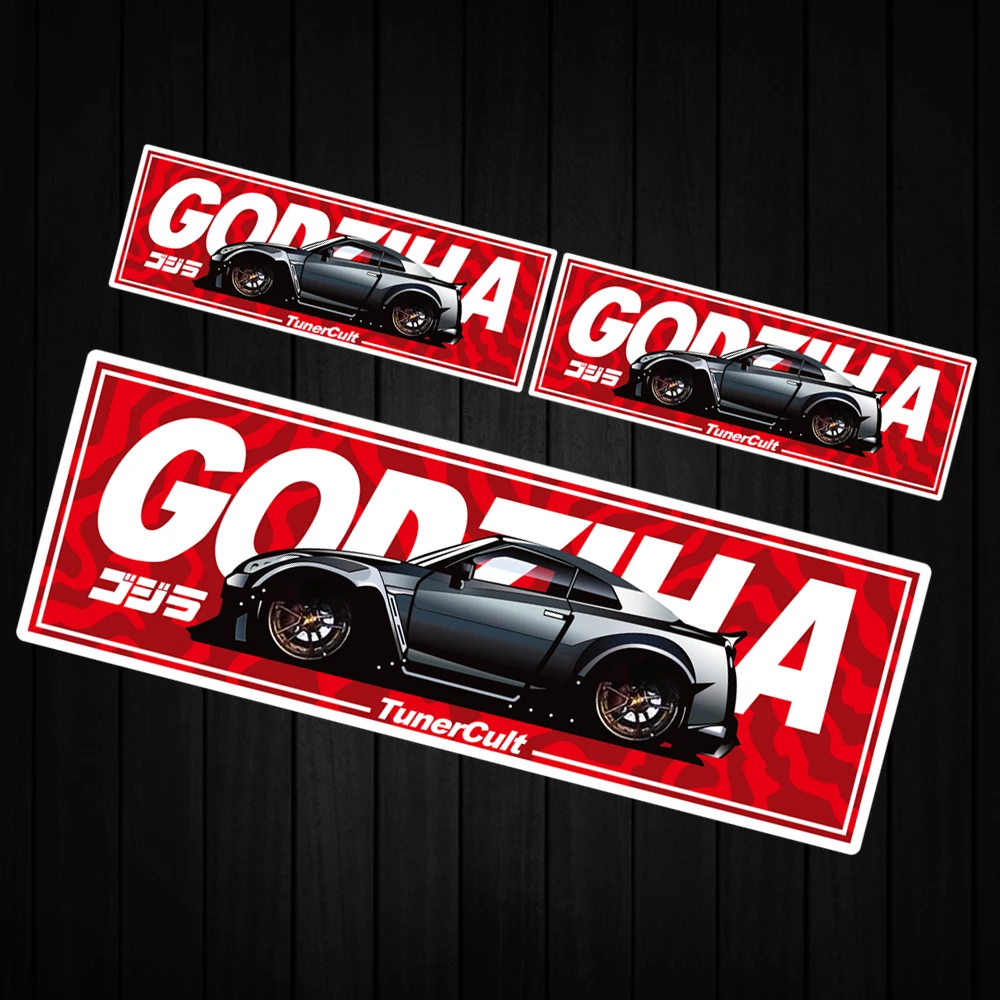 3 шт./лот Автомобильная стилизация JDM Отражающие наклейки Декали Виниловая отделка Автомобильное заднее стекло Окно для Subaru Mazda Suzuki Honda.