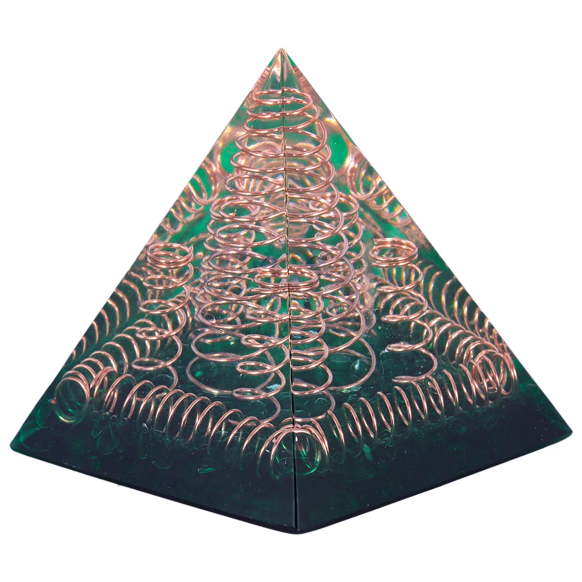 Healing Crystal Stone Orgone Energy Pyramid Generator Reiki Rock Quartz Stone For Yoga Meditation EMF Protection Home Decor