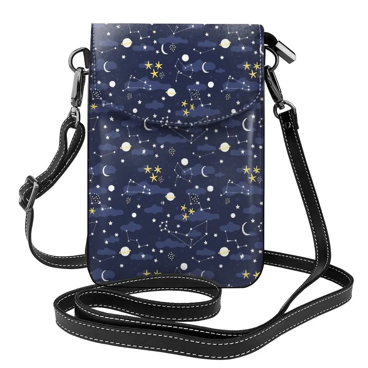 

Сумка на плечо Galaxy Astrology Женская, Подарочный кожаный деловой кошелек в стиле ретро, с Луной и звездами