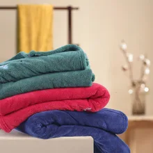 Serviette de bain en molleton de corail, serviette de bain de luxe solide, douce, absorbante et à séchage rapide, 70x140cm, 400g, pour femme adulte  (4)