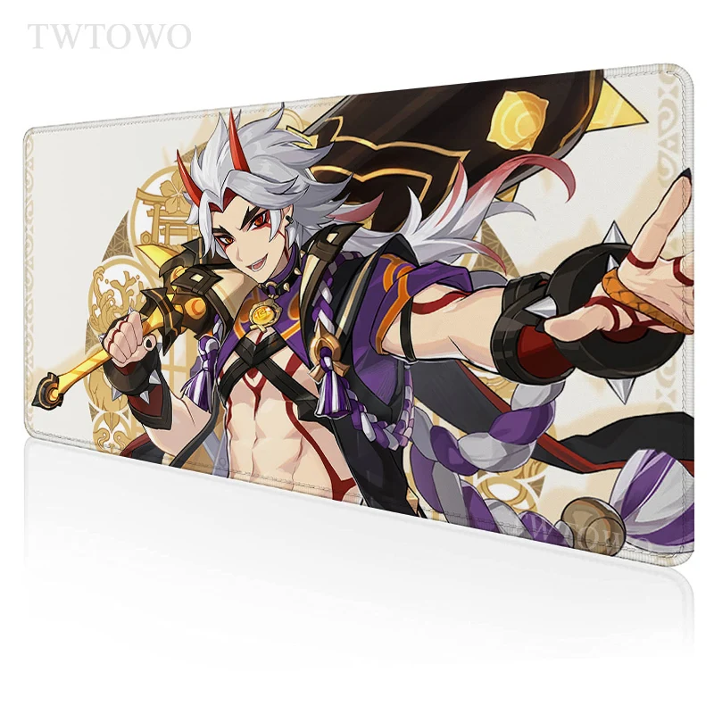 

Genshin Impact Itto Mouse Pad Gamer XL HD Custom New Mousepad XXL MousePads Anti Slip Carpet Office Soft PC Desktop Mouse Pad