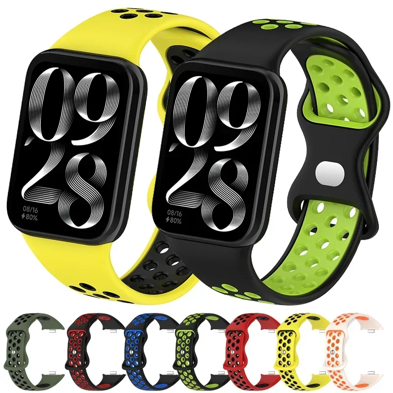 

Rubber Strap for Mi Band 8 Pro Bracelet Sport Belt Silicone Watchband Replacement Smartwatch Bracelet for Xiaomi Mi Band 8 Strap