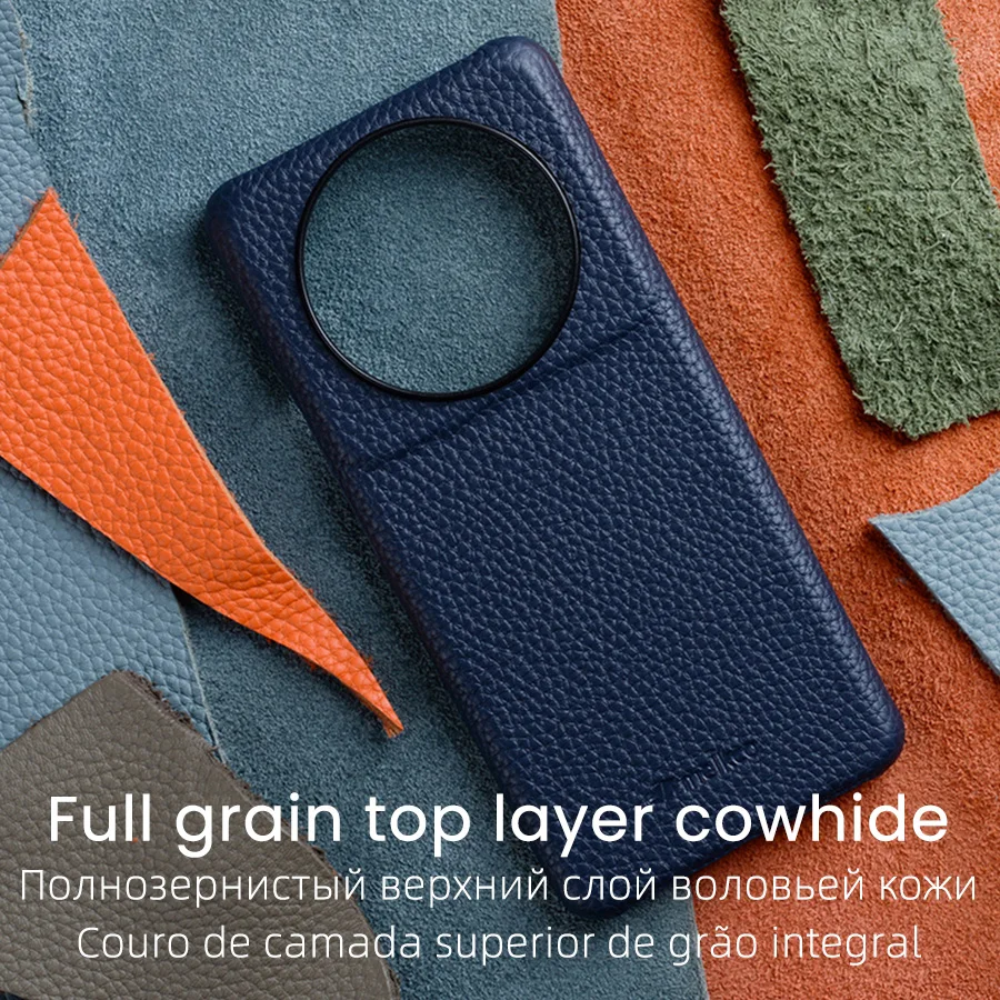 Melkco Premium Genuine Leather Case for Xiaomi Mi 12S Ultra Pro Luxury Fashion Business Natural Cowhide Phone Armor Back Cover