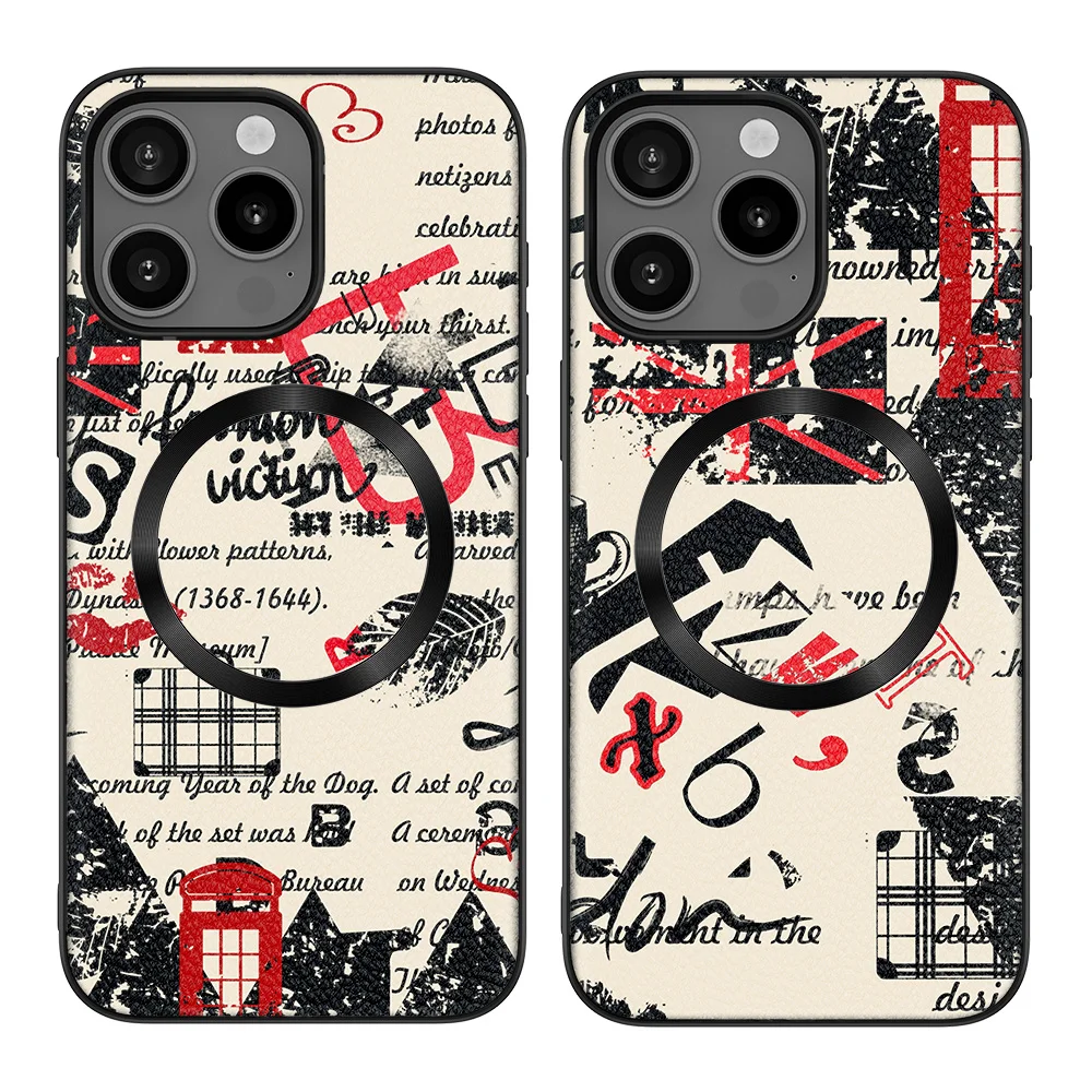 Магнитная Задняя крышка кожаный чехол для iPhone 12 13 14 Plus 15 Pro Max овечья кожа