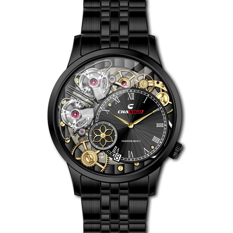 Часы наручные мужские кварцевые в спортивном стиле