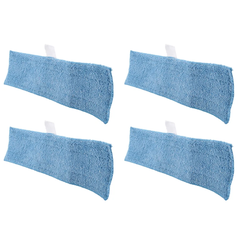

4 Pcs Washable Reusable Microfibre Mop Cloths For Polti Moppy Steam Engine Household Cleaning Accessories