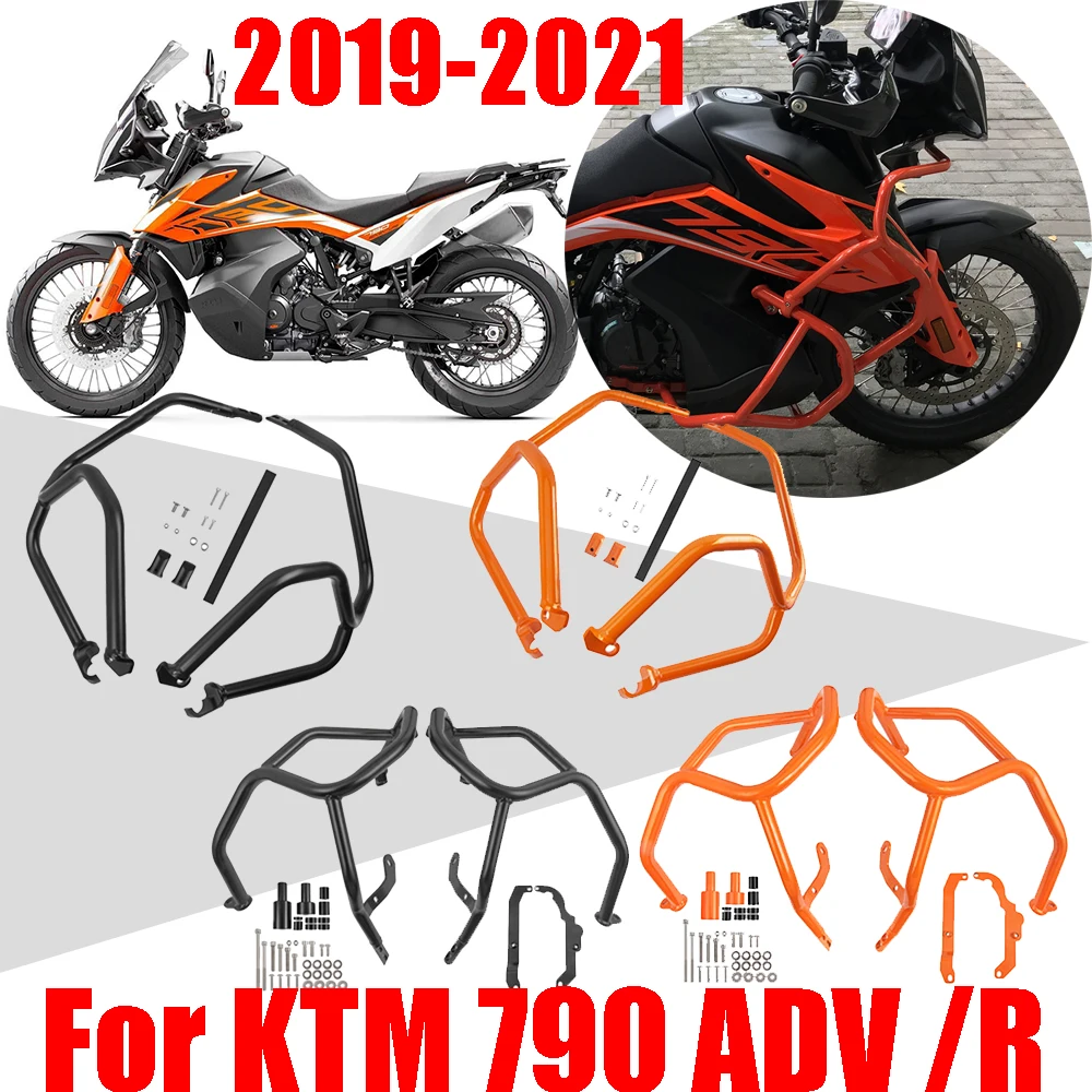 

For KTM 790 Adventure R ADV R Motorcycle Accessories Upper Lower Bumper Engine Guard Crash Bar Protector Frame Protection