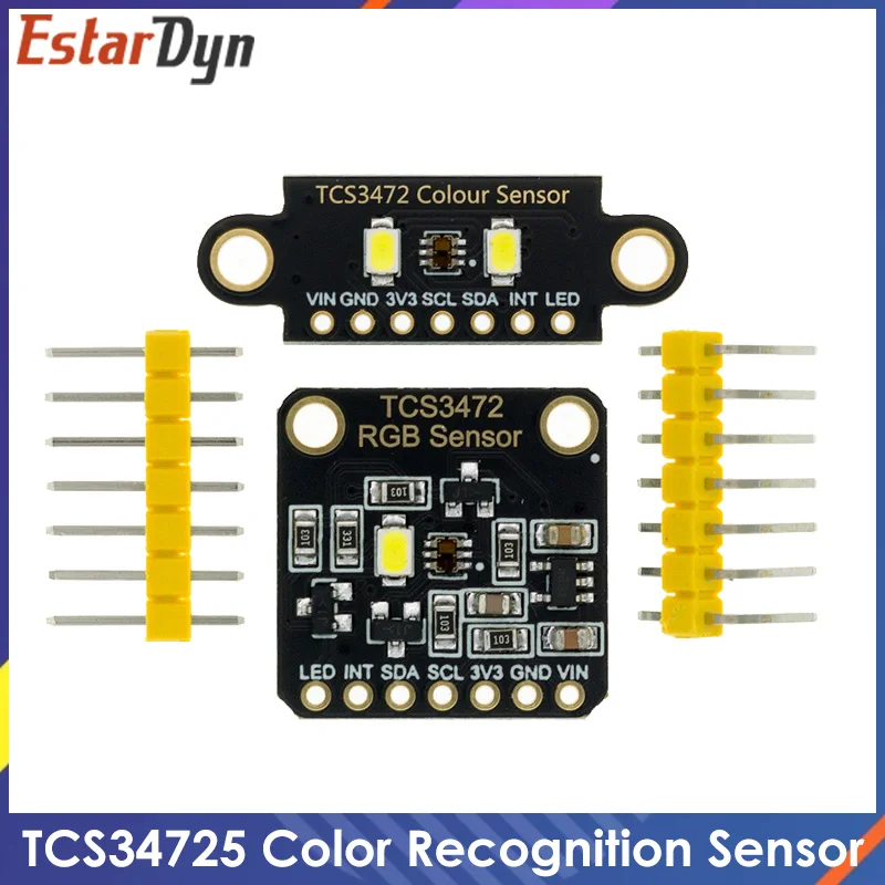 

TCS34725 Low Power IR Blocking Filter RGB Light Color Sensor Recognition Diy Kit Electronic PCB Board For Arduino Programmable