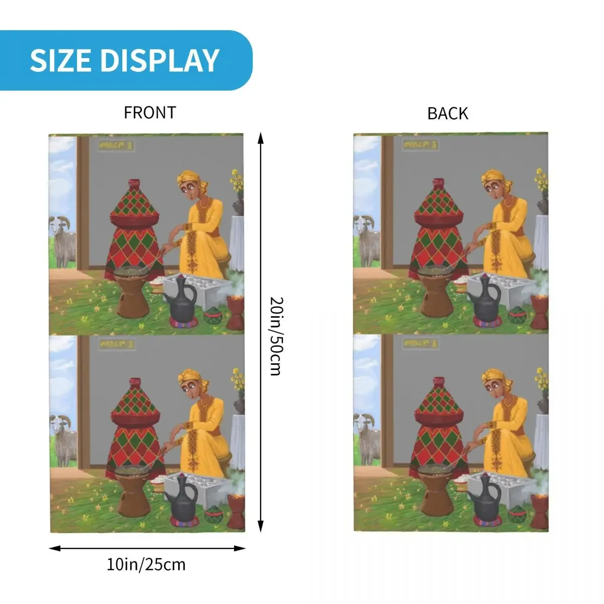 Эфиопский новогодний шарф для мужчин и женщин ветрозащитный зимний шарф-Бандана