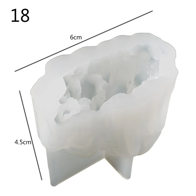 

Crystal Cluster Mould 18 Styles Ice Cluster Ornament Rockery Crystal Stone Mould 40GB