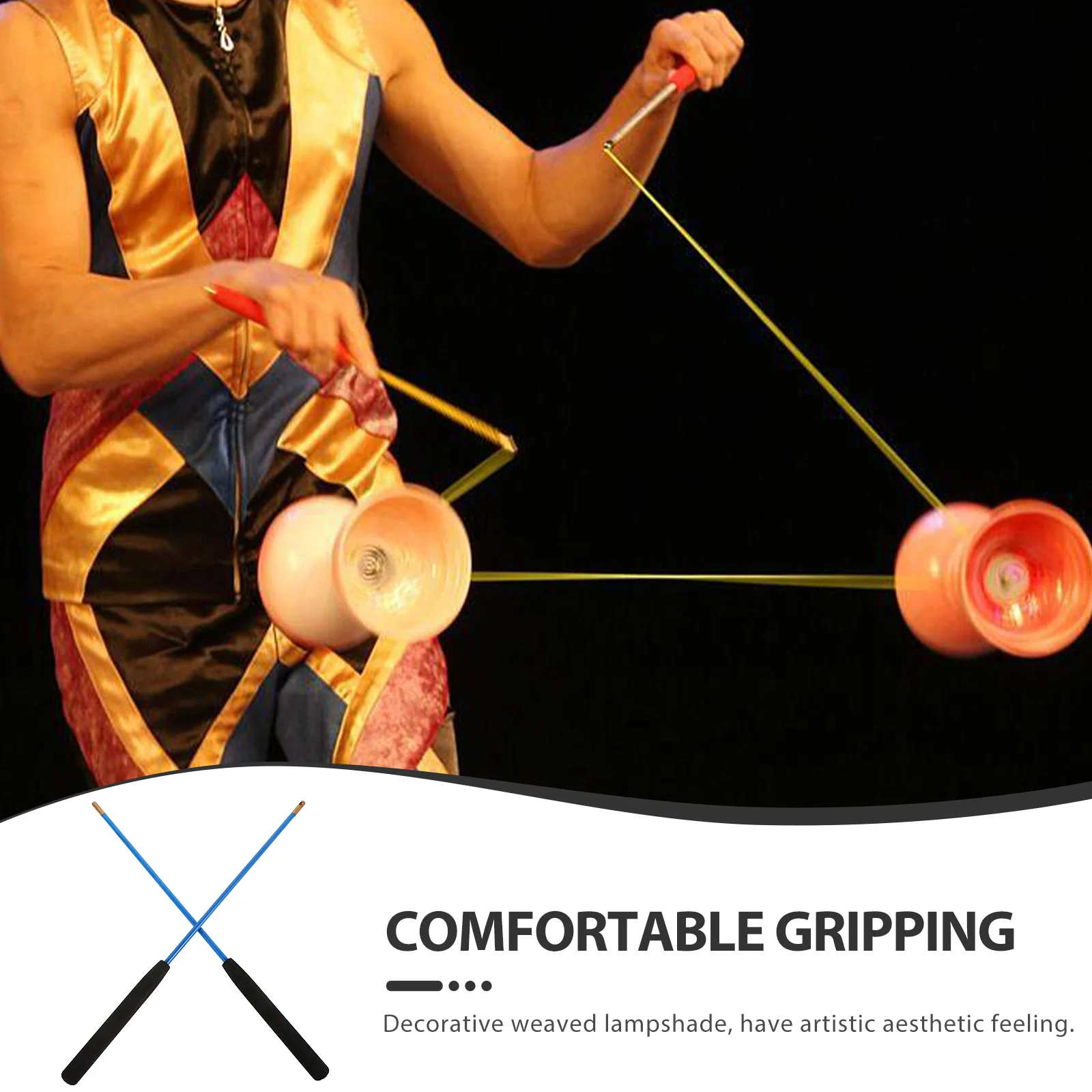 Diabolo Shaker Подшипниковая палочка для пожилых людей Китайские палочки