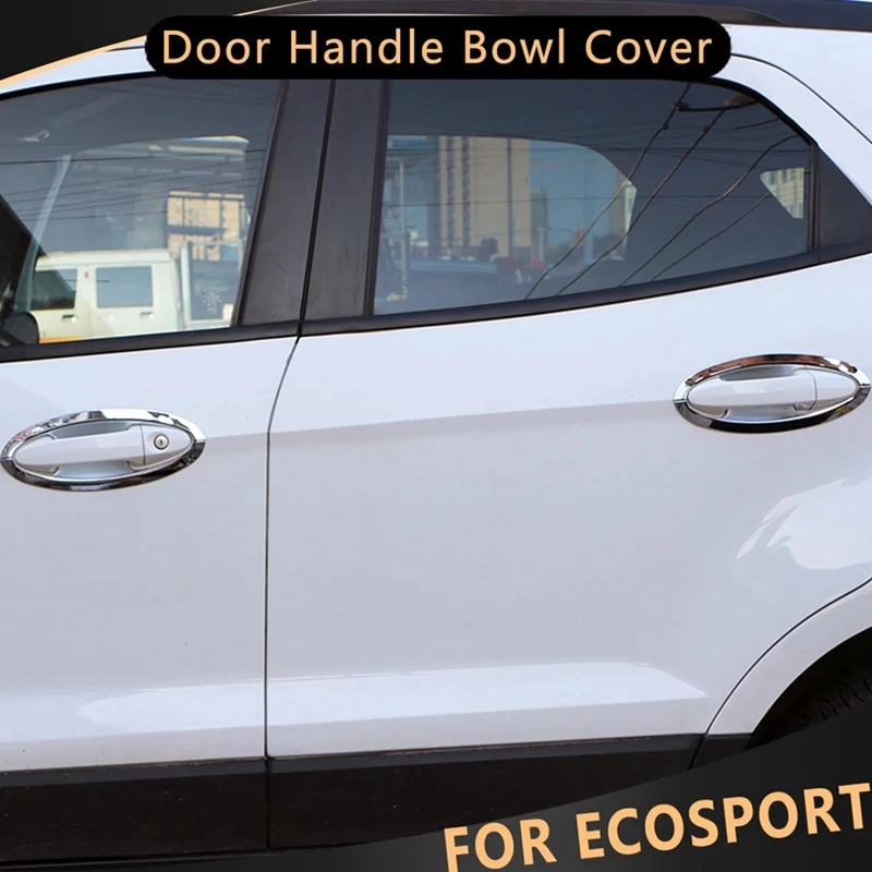 

8 шт., хромированные накладки на дверные ручки для Ford Ecosport 2013-2017