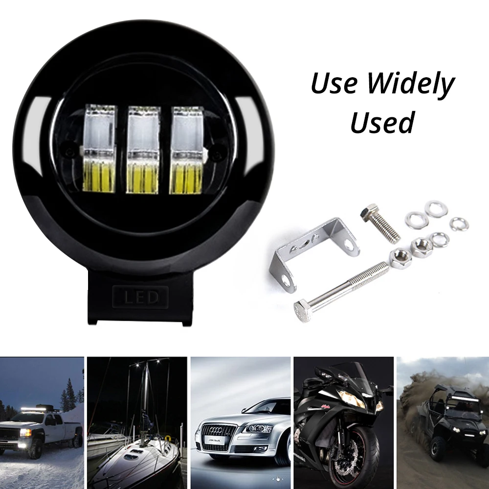 

1pc Work Light Round Square 6D Lens 5Inch for Car ATV SUV 12V Trucks Offroad Motorcycle Auto Working Driving Fog Lights Headlamp