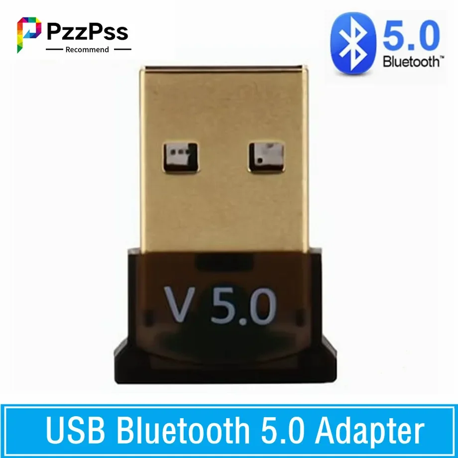 PzzPss USB Bluetooth 5.0 Adapter Dongle High Speed Transmitter Mini Bluetooth 5.0 4.0 USB Receiver For PC Computer Laptop