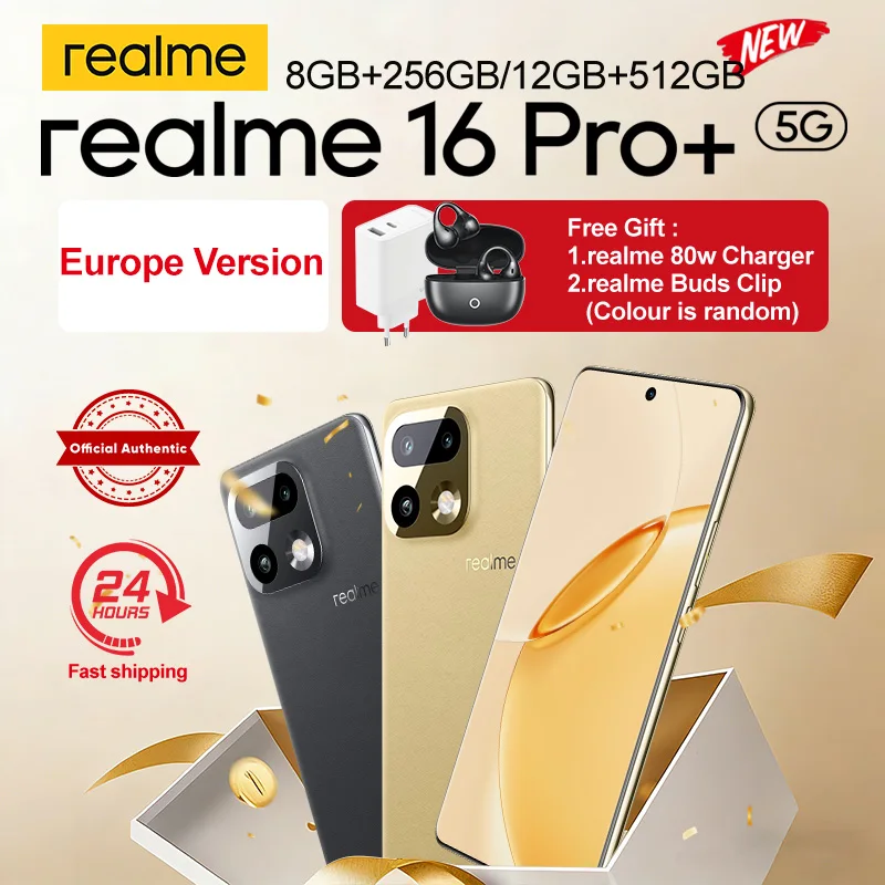 realme 16 Pro Plus 5G Smartphone 2026 New Snapdragon 7 Gen 4 200MP Camera 6.8