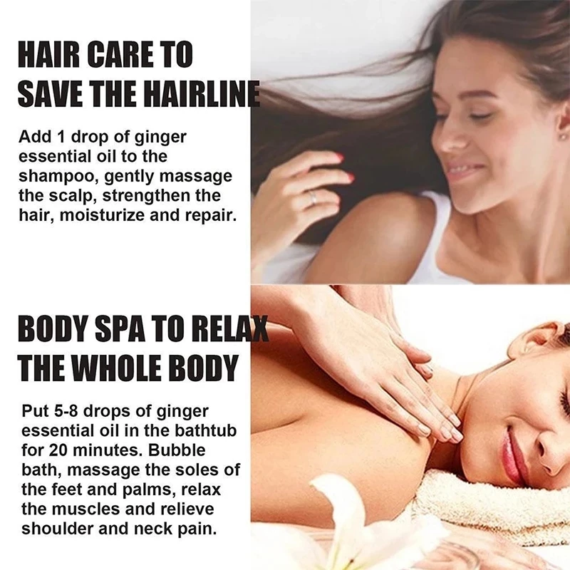 Новое натуральное имбирное масло лимфатическая дренажная терапия