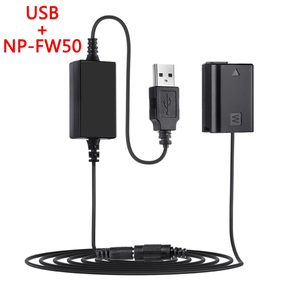 

USB Charging Cable NP-FW50 For Sony A7 A7R2 A7M2 A7S2 A7R A7S Fake Battery
