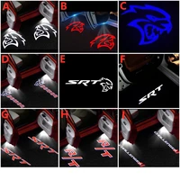 led car door ghost shadow projector courtesy light welcome lamps for dodge challenger charger srt demon scat car accessories