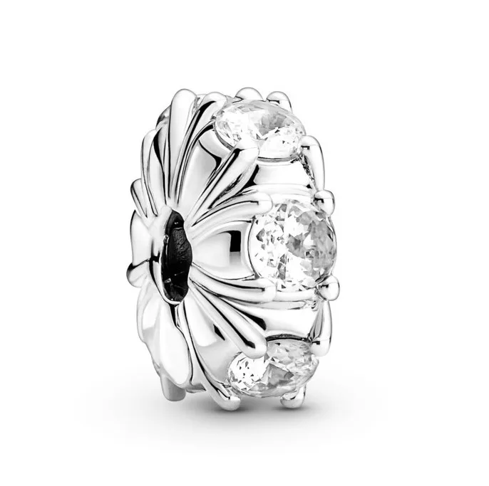 

Original Long Pronged Sparkling Clip Beads Charm Fit Pandora Women 925 Sterling Silver Bracelet Bangle Jewelry