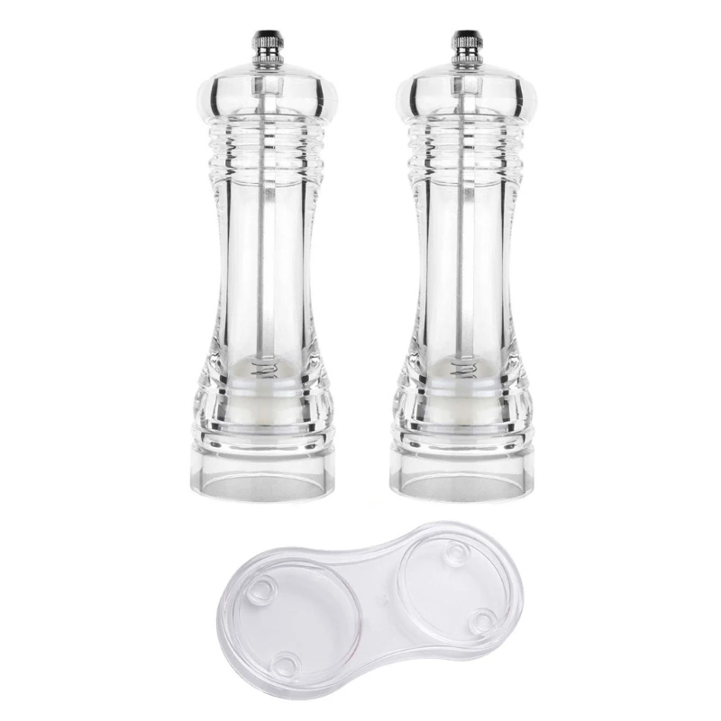 Акриловая прозрачная мельница для измельчения морской соли ручная черного перца