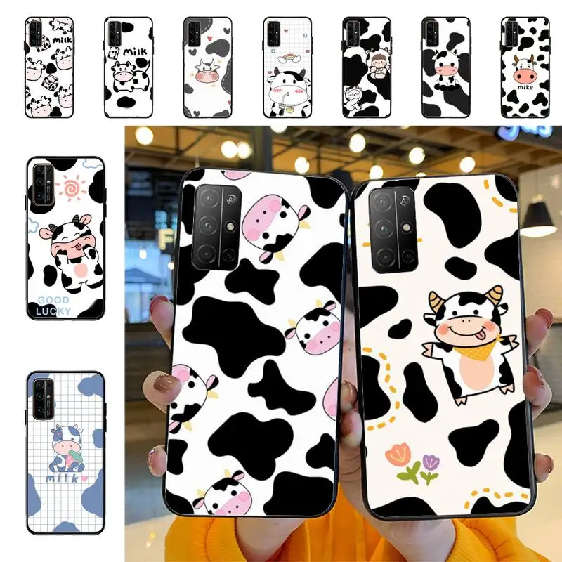 

Cartoon Cow Phone Case For Huawei Honor 10 lite 9 20 7A pro 9X pro 30 pro 50 pro 60 pro 70 pro plus