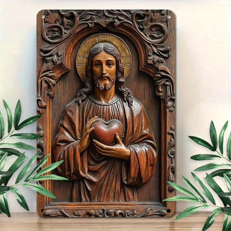 Оловянные вывески в стиле ретро на тему Иисуса для декора дома и бара