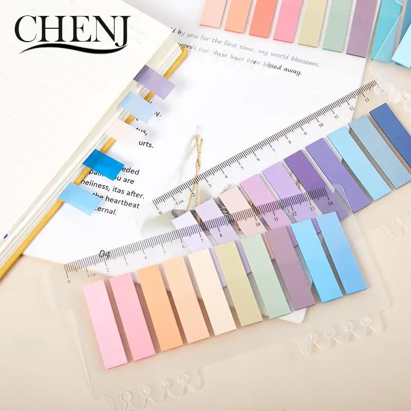 

200 Sheets Solid Color Sticky Notes Key Points Index Post Sticker Bookmark To Do List Labels Sticky Notes Memo Pad Stationery