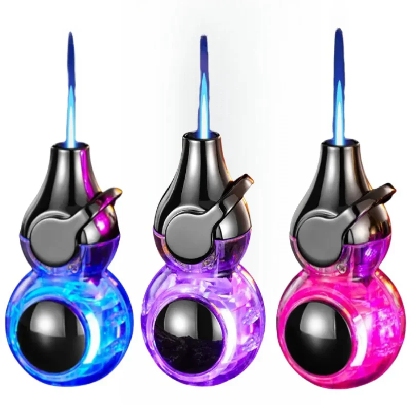 Ветрозащитная мини светящаяся декомпрессионная зажигалка с тыквой струйное