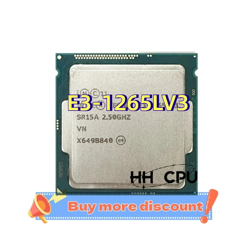 Xeon E3-1265L v3 E3 1265Lv3 1265L 2 5 ГГц Б/у 4C/8T 45 Вт LGA 1150