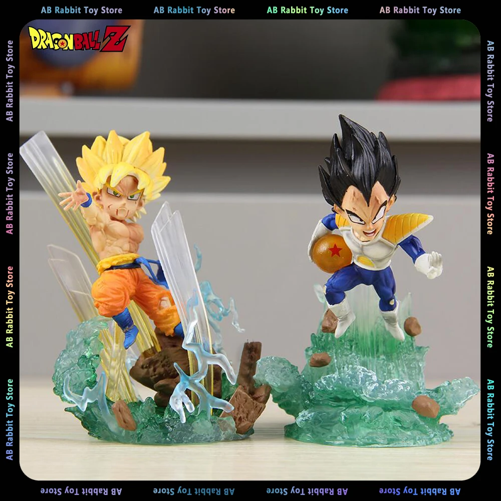 

11cm Dragon Ball Goku Figure Vegeta Anime Figures Son Goku Figurine PVC Statue Model Doll Collectible Desk Decoration Toy Gift