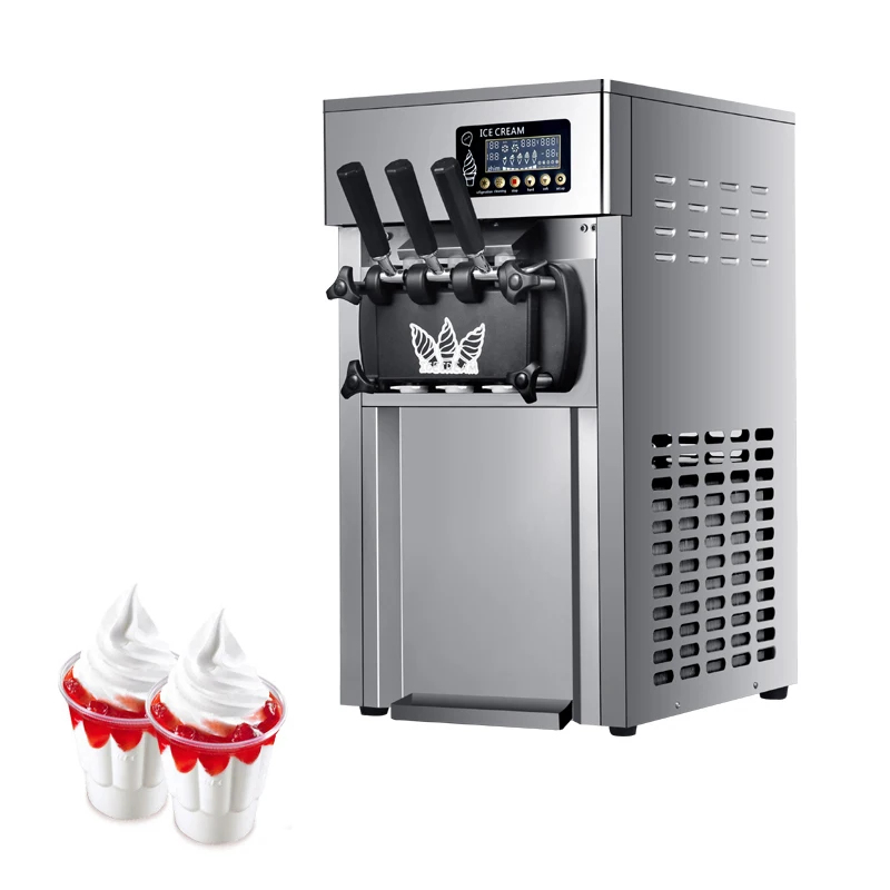 Настоящие фруктовые закуски автоматизированный морозильник для Gelato конусное