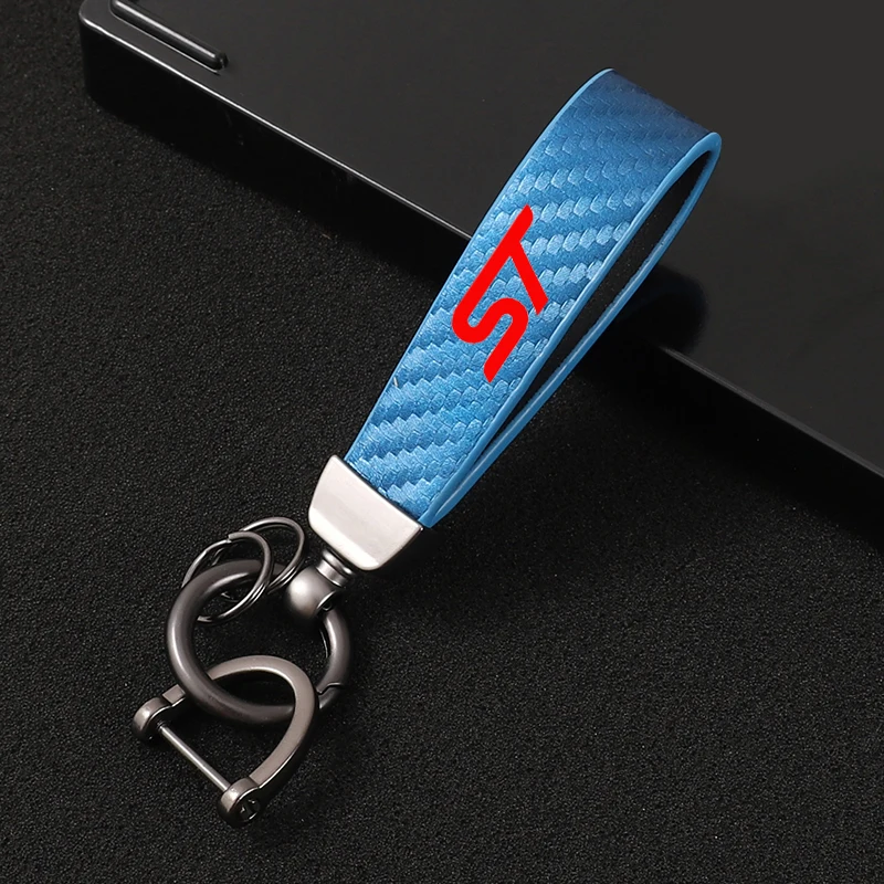 

Color Car KeyChain Rotating Horseshoe Buckle Key Rings For Ford Focus ST Mondeo Fiesta Kuga Escape Explorer Fusion Edge Car
