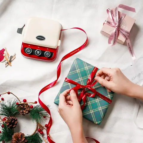 Лента Zodzi для Phomemo A30/P15, темно-синяя, золотой текст