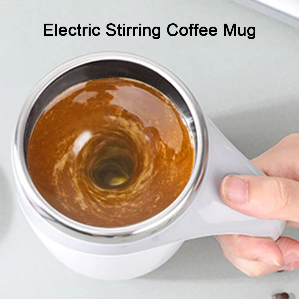 

Automatic Self Stirring Magnetic Mug Stainless Steel Temperature Difference Coffee Milk Mixing Cup Blender Smart Mixer Cup
