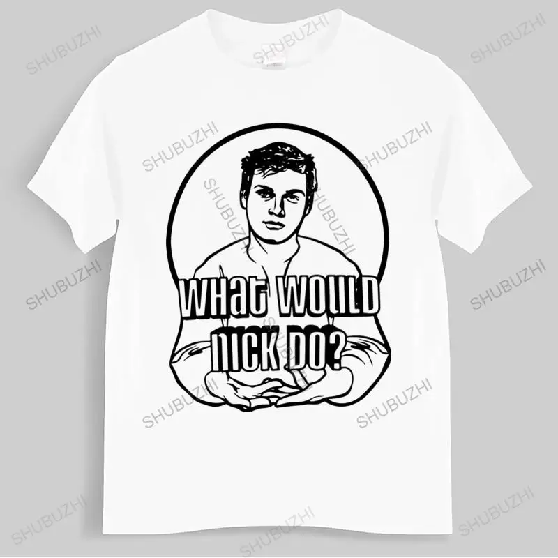 

summer t-shirt men brand teeshirt BACKSTREET BOYS WHAT WOULD NICK DO WHITE T SHIRT OFFICIAL BSB WWND Mens T-shirt Euro size TOPS