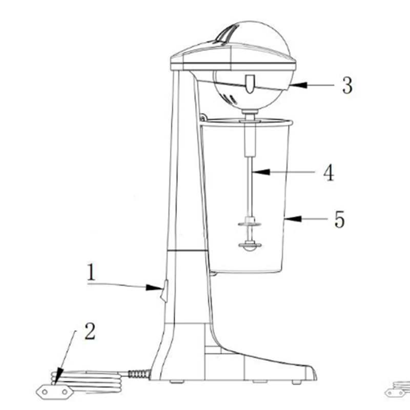 Beach Drinkmaster Electric Drink Blender Restaurant Retro Milkshakes Maker &amp Milk Frother Coffee