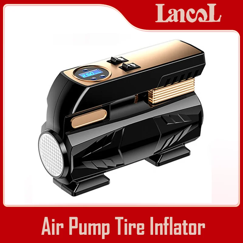 Portable Tire Inflator Car Air Pump Electric Digital Air compressor for Automobile Motorcycle Ball With Digital Pressure Gauge