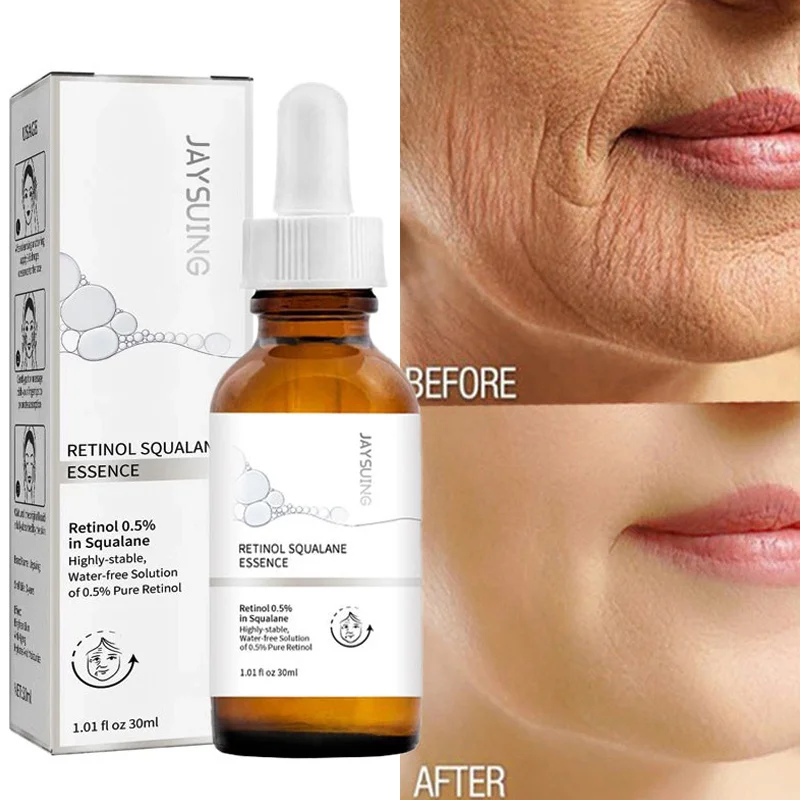 Retinol Anti Aging Remove Wrinkles Serum Firm Facial Essence Fade Eye Fine Line Moisturizing Lift Brighten Face Skin Care Beauty