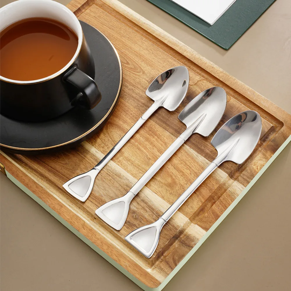 Кофейная ложка из нержавеющей стали в стиле ретро лопатка креативные чайные