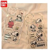 bandai anime cute cartoon snoopy clear angel eyes silicone phone case for iphone xs max xr 11 12 13mini 13 pro max case