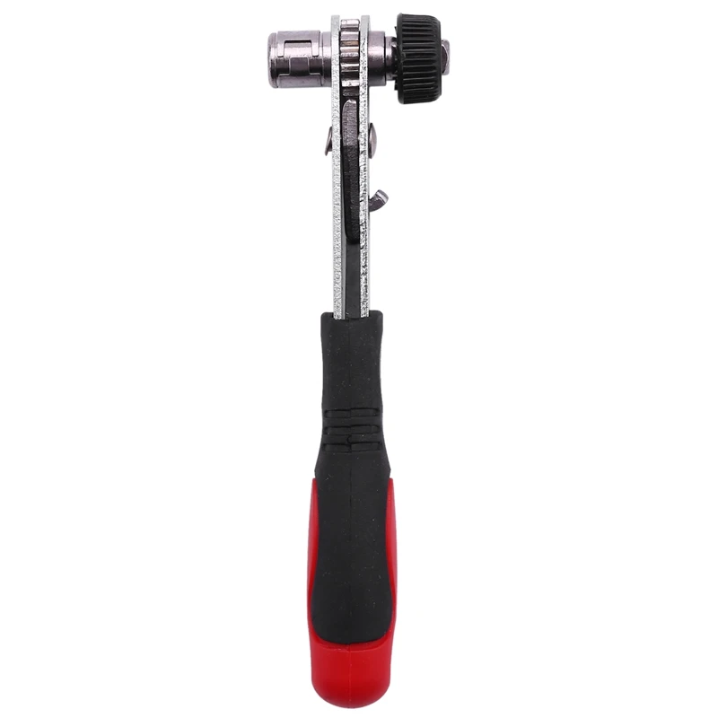 

Mini Rapid Ratchet Wrench 1/4 Inch Screwdriver Rod Quick Socket Wrench Tools Red