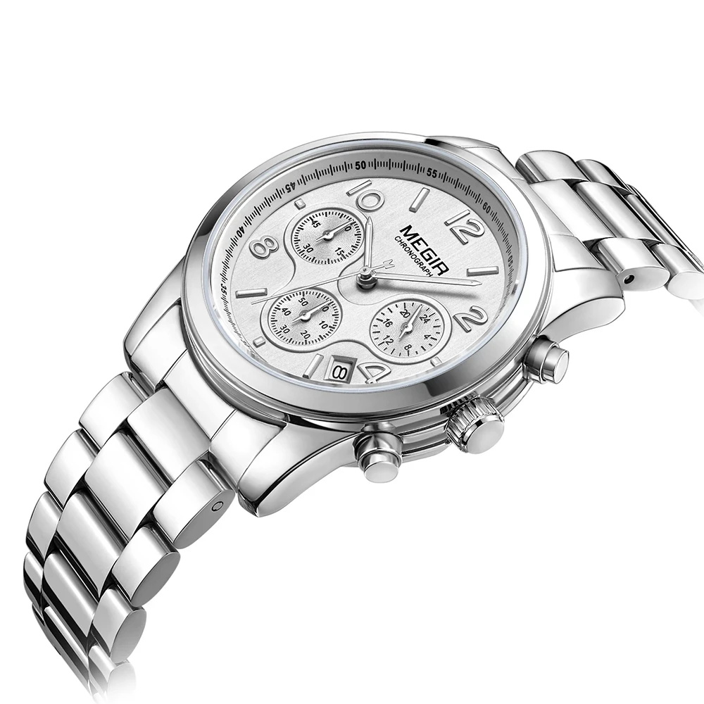

MEGIR Luxus Quarz Frauen Uhren Relogio Feminino Mode Sport Damen Liebhaber Uhr Uhr Top Marke Chronograph Armbanduhr 2057