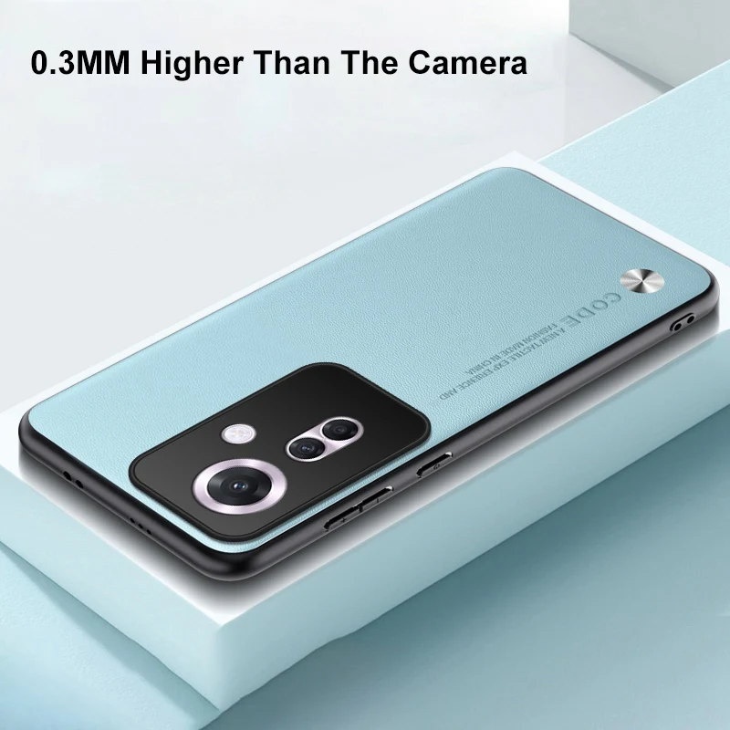Фото Роскошный чехол из искусственной кожи для OPPO Reno 11F Reno11F 5G, задняя крышка, силиконовый чехол из ТПУ с полной защитой для OPPO Reno 11A Reno11A №4