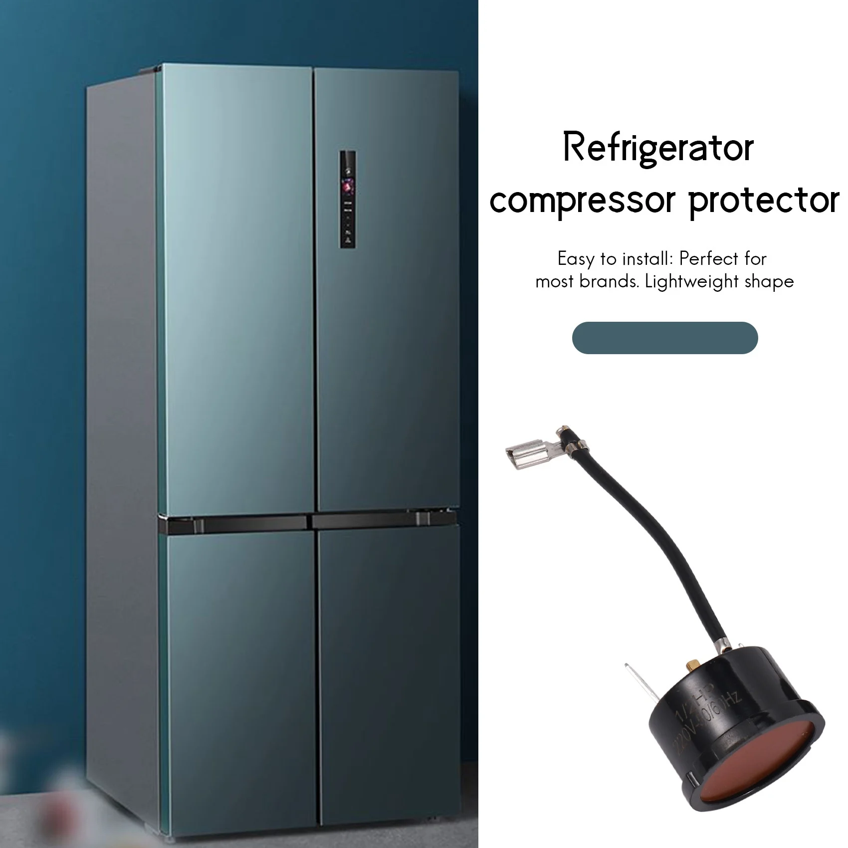 2 шт. 1/2hp 375 Вт защита от перегрузки в холодильнике компрессор запасная часть для