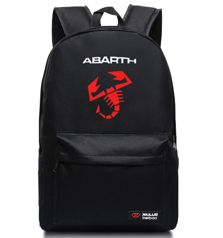 

2022 NEW fashion Hot men leisure backpack computer notebook multifunctional abarth car logo backpack