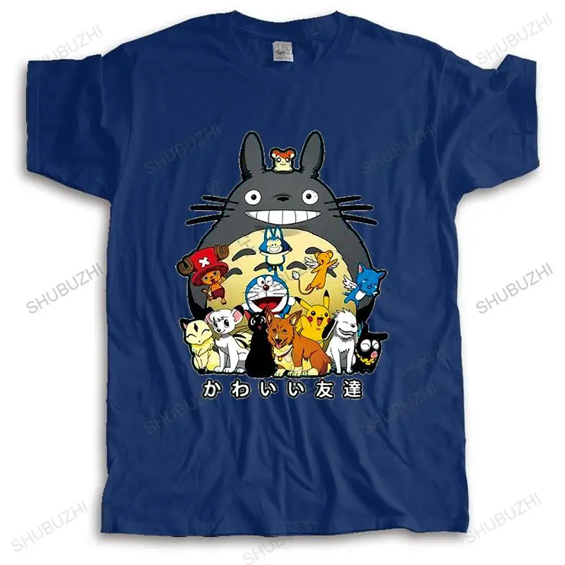 

Men Cotton T Shirt Summer Brand vintage Tshirt My Neighbour Totoro unisex o-neck high quality tee shirts cool short sleeve